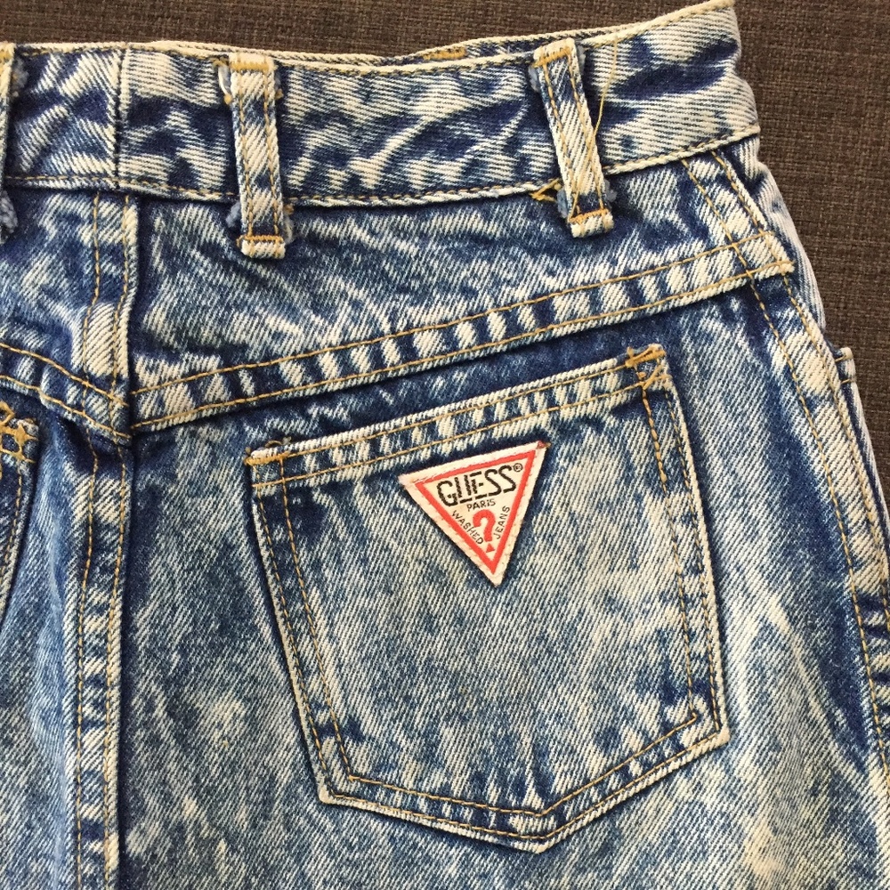 Vintage Guess denim mini-skirt